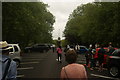 View up the hill in the National Sports Centre car park to the Joseph Paxton statue #2