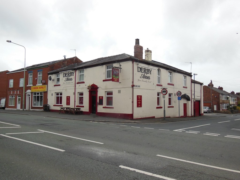 Derby Arms on Eaves Lane, Chorley © Ian S :: Geograph Britain and Ireland