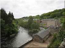 NS8842 : The River Clyde and New Lanark by Euan Nelson