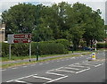 Turn left ahead for Dorchester Sports Centre and Maiden Castle