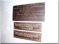 SM9002 : Rhoscrowther Church - plaques regarding bells etc by welshbabe