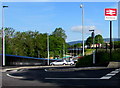 Entrance to Pye Corner railway station, Newport