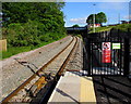 Railway towards Rogerstone from Pye Corner station, Newport