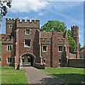 TL1967 : Buckden Palace Gatehouse from the outer court by John Sutton