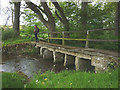 Clapper bridge, Newby End Farm