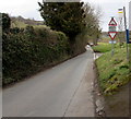 Bus stop alongside a George Lane bank in Littledean