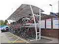 Egham station: cycle parking (up side)