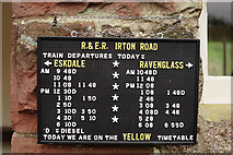 SD1399 : Irton Road Timetable by Peter Trimming