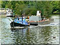 SU9677 : RiverWorks Ltd barge, River Thames, Windsor, Berkshire by Brian Robert Marshall