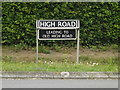 TM1080 : High Road sign by Geographer