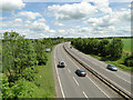 A14 from the overbridge at Woolpit