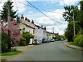 Multi-coloured cottages at Long Thurlow