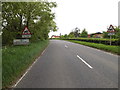 TM0880 : Entering Bressingham on the A1066 Low Road by Geographer