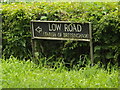 TM0880 : Low Road sign by Geographer