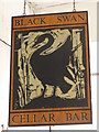 NZ2464 : Sign for The Black Swan, Westgate Road, NE1 by Mike Quinn