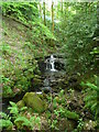 SE0722 : Waterfall on Maple Dean Clough, Norland (14) by Humphrey Bolton
