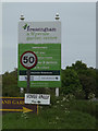 TM0880 : Bressingham Garden Centre sign by Geographer