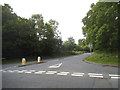 Bridge Lane at the junction of Trumpsgreen Road