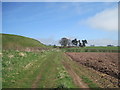 Footpath along the field edge at Hanginstone Hill