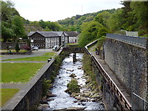 SC4384 : Laxey:  view down the valley from the Lady Evelyn Wheel by Dr Neil Clifton