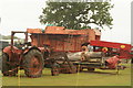 View of a giant woodcutting machine in the St Albans Steam and Country Show