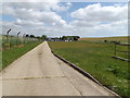 Entrance Road of Leiston Sewage  Treatment Works