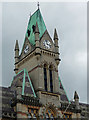 Detail of the Guildhall, The Broadway, Winchester