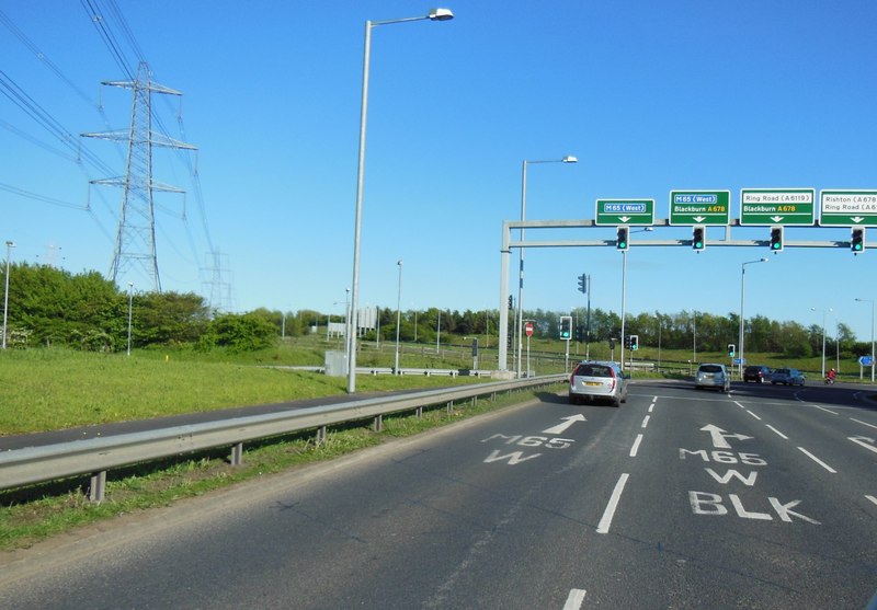 Whitebirk Roundabout at Whitebirk,... © Ian S :: Geograph Britain and ...