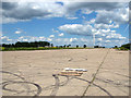 View along the main runway (03/21) at Eye airfield