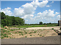 An empty farm hardstanding