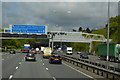 Gantry and footbridge, M25