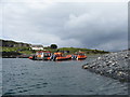 NM7317 : Dive boats at Easdale by M J Richardson
