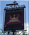 Sign for the Crown and Cushion, Great Gransden