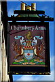 Charmbury Arms name sign, Bath