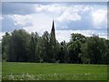 TL0865 : St Peter's church, Pertenhall from a distance by Bikeboy