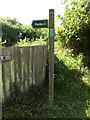 TM0756 : Footpath sign on Badley Walk by Geographer