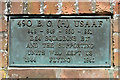 490th Bomb Group (USAAF) memorial plaque