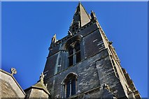 SP9668 : Higham Ferrers: St. Mary's Church tower and spire by Michael Garlick