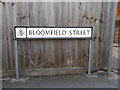 TM1844 : Bloomfield Street sign by Geographer