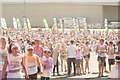 View of Colour Runners gathering for the colour throw #2