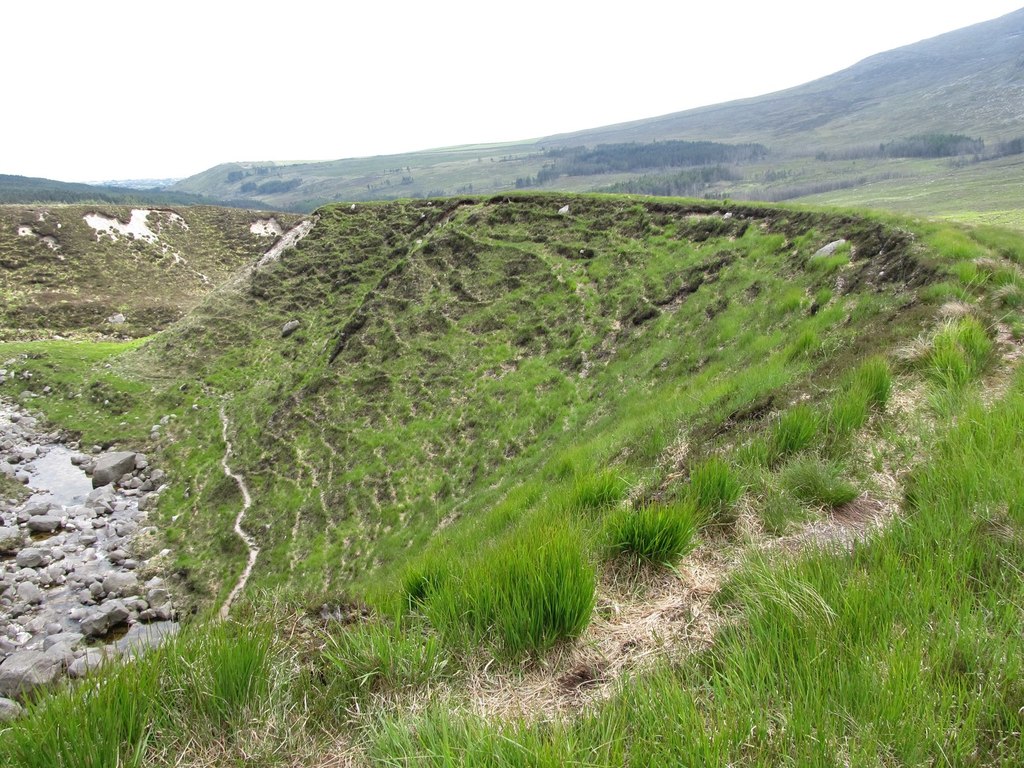 Soil creep in the entrenched section of... © Eric Jones :: Geograph ...