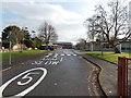 SS9581 : Maximum speed 5mph in the school grounds, Pencoed by Jaggery