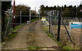 Entrance to Westbury-on-Severn sewage treatment works