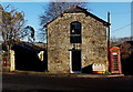 Red postbox and red phonebox, Hindon Lane, Tisbury