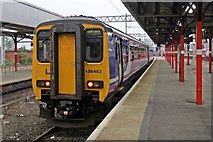 SJ8989 : Northern Rail Class 156, 156483, platform 3a, Stockport railway station by El Pollock