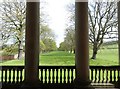 NZ1758 : The Avenue from between the columns of the Chapel at Gibside Hall by Derek Voller