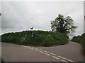 Higher  Hill  crossroads  outside  Bradninch