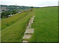 Flagstones on an alternative route for Sowerby Bridge FP77, Norland