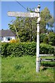 SJ1157 : Traditional roadsign by Philip Halling