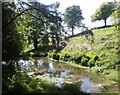 Ornamental pond on Ashwick estate